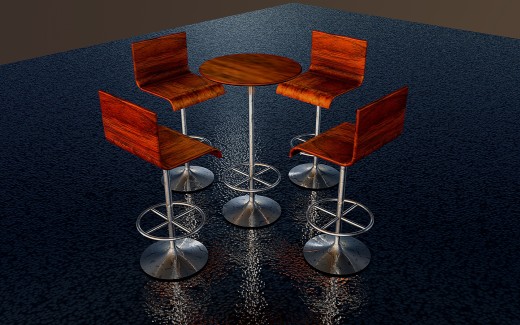 吧台桌和凳子缩略图